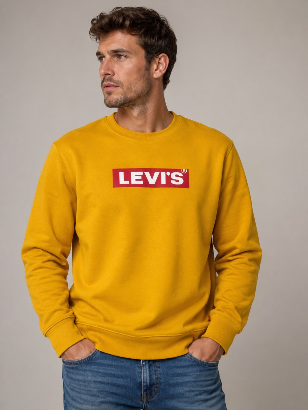 NWT Levi's Crewneck Sweatshirt with Red Logo